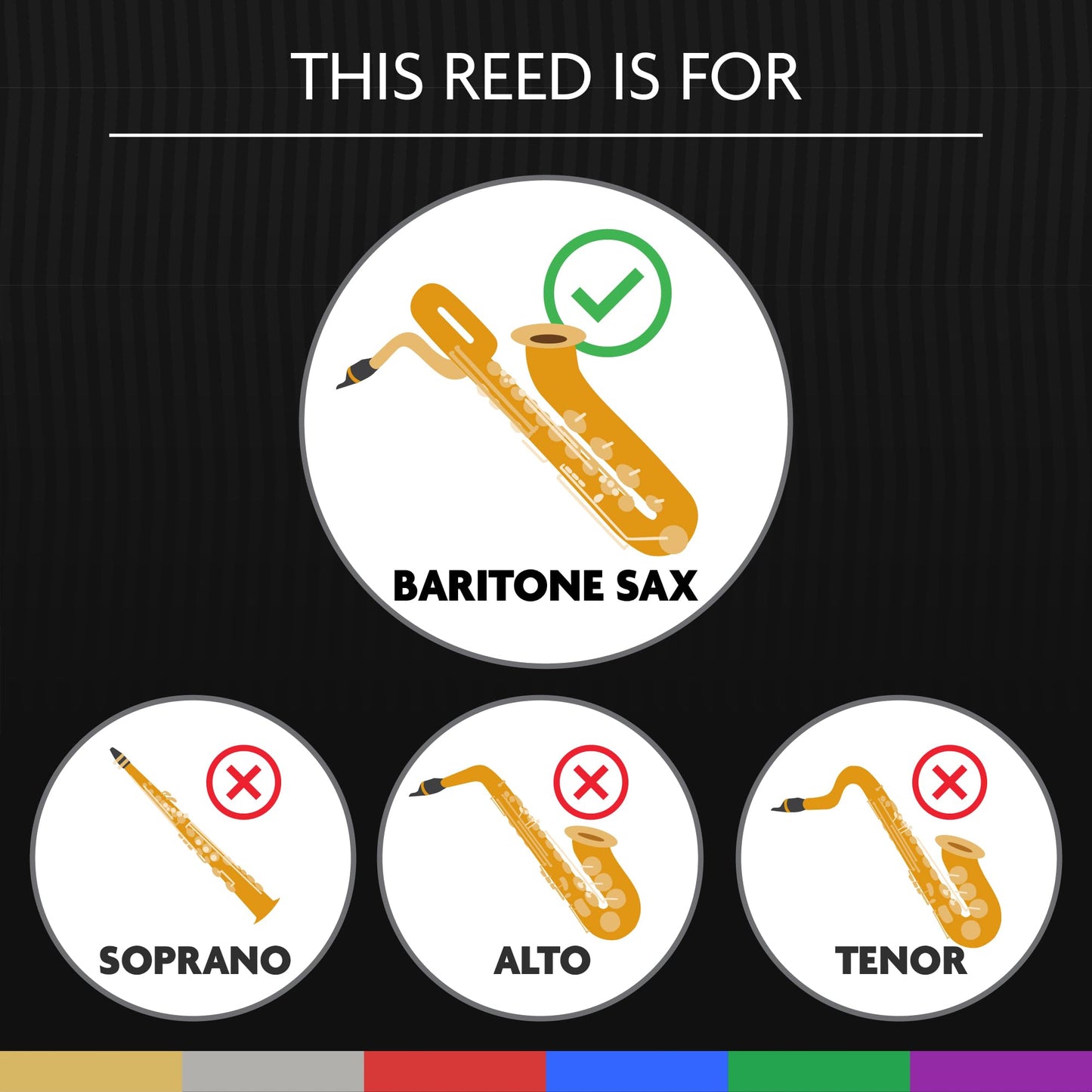 L  Gre Reeds - Baritone Saxophone Reed, American Cut, Strength 2.00 (Bsa2.00) - Premium Synthetic Woodwind Reed