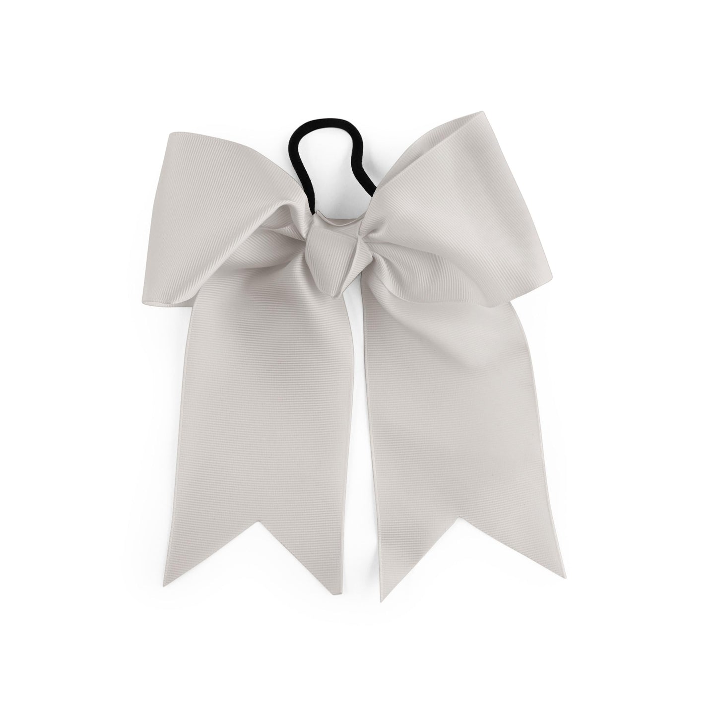 Jumbo Bow Pony with Tails (Light Grey)