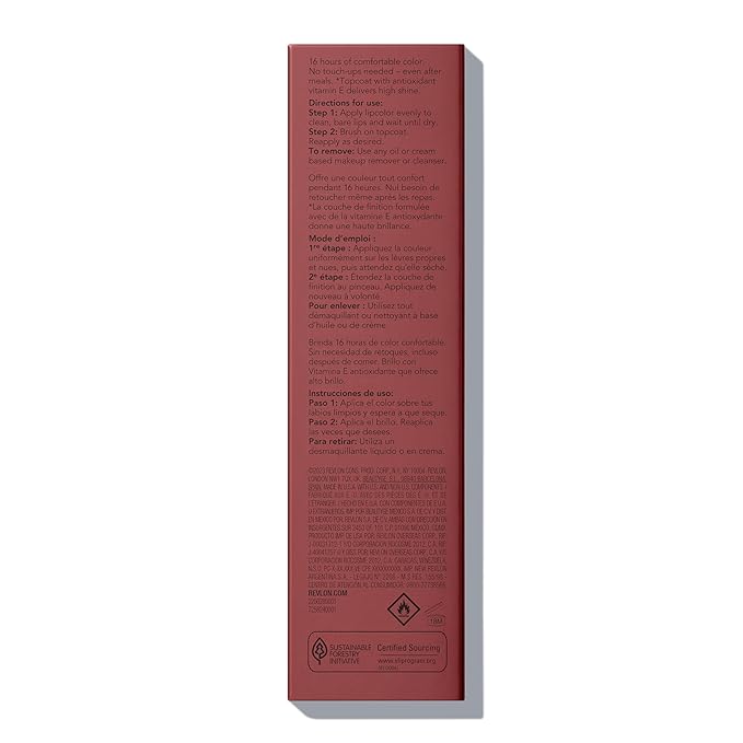 Revlon Liquid Lipstick with Clear Lip Gloss, ColorStay Overtime Lipcolor, Stocking Stuffer for Women, 550 Blush Hour, 0.07 fl oz