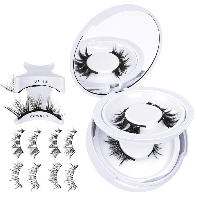 B&Qaugen Magnetic Eyelashes Manga Lashes 2 Pair Lashes Natural Look (CX02)