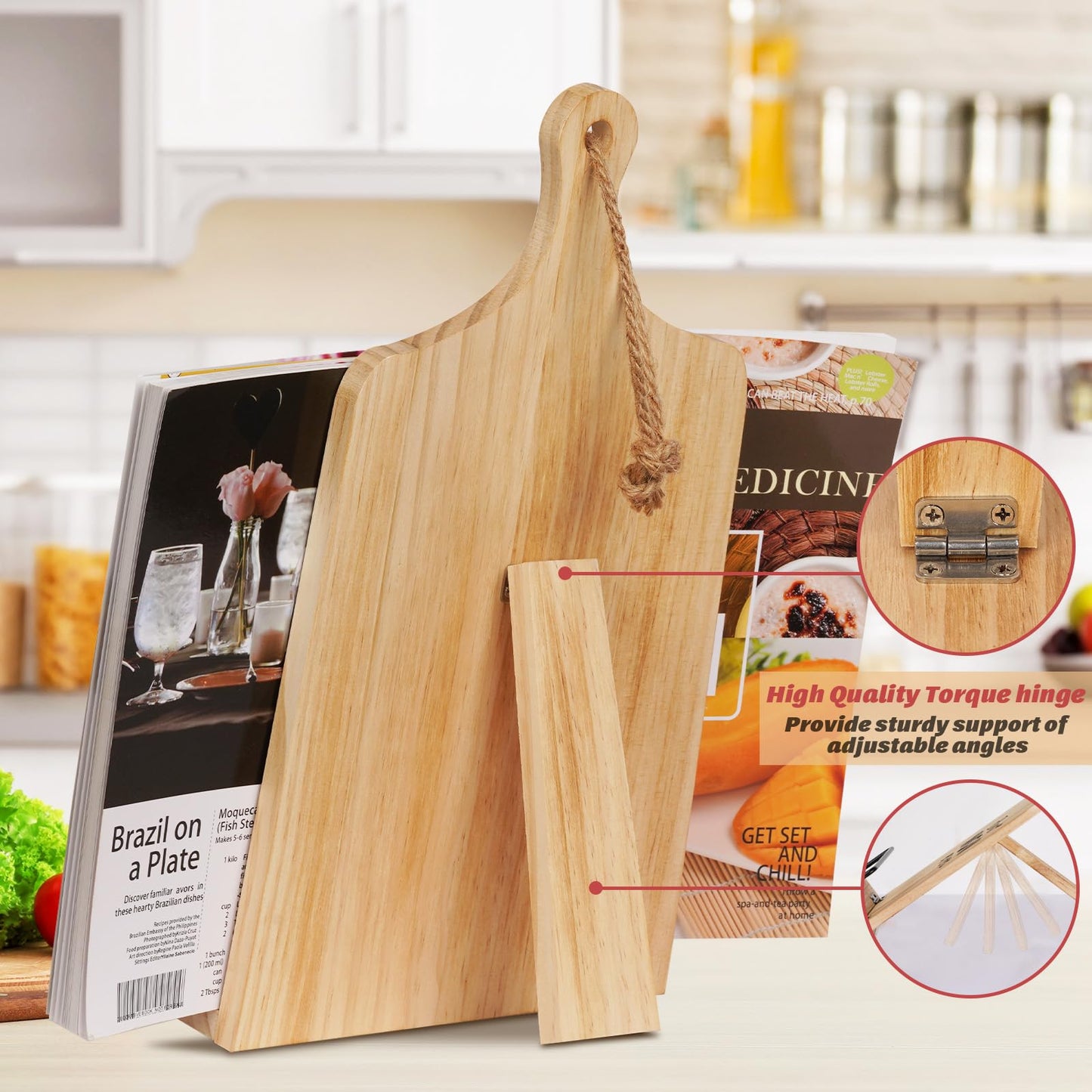 Funistree Gifts for Grandma, Grandma Gifts for Mothers Day from Grandkids, Cookbook Stand, Birthday Gift Recipe Book Holder Stand, Kitchen Baking Presents, Best Grandma Ever