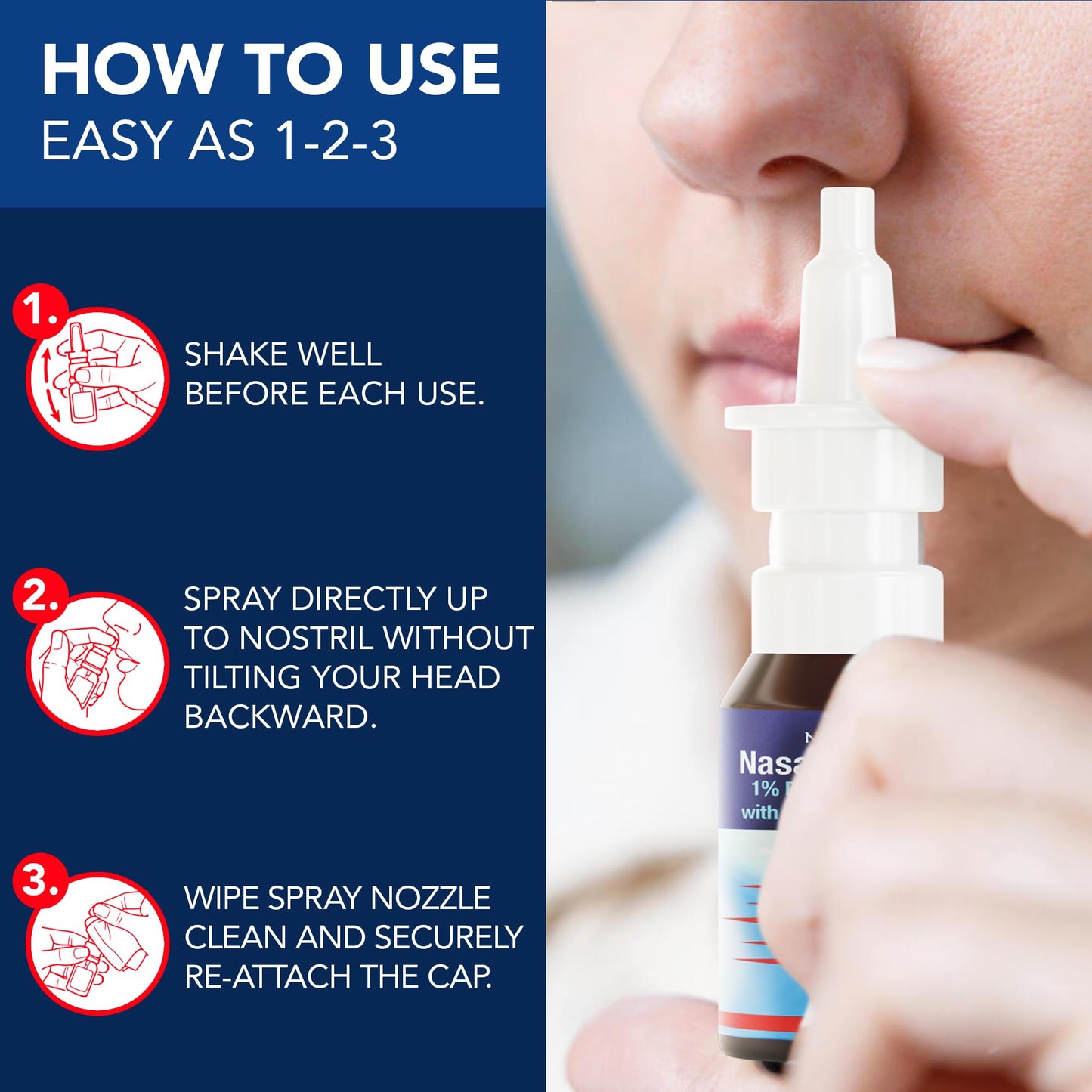NOVEHA Iodine Nasal Spray - Nose Spray for Humans - Cleanses & Refreshes Nasal Passages - with Vitamin D3 & Aloe Vera - Natural Daily Nasal Cleanser - Made in USA - 30mL