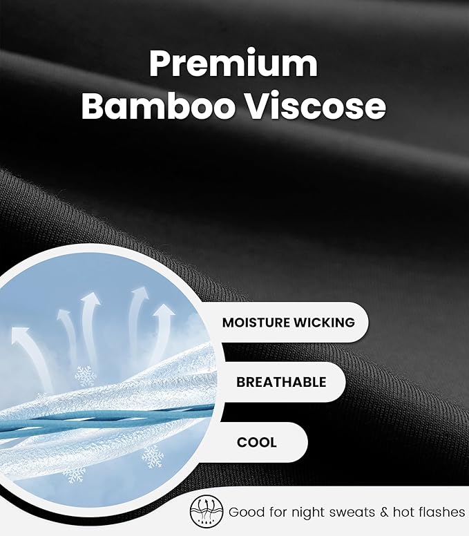 NACHILA Pajamas for Women-Viscose from Bamboo, Ribbed Racerback Tank Top Sexy Split Shorts Pajama Sets Cooling Sleep Cami Pjs