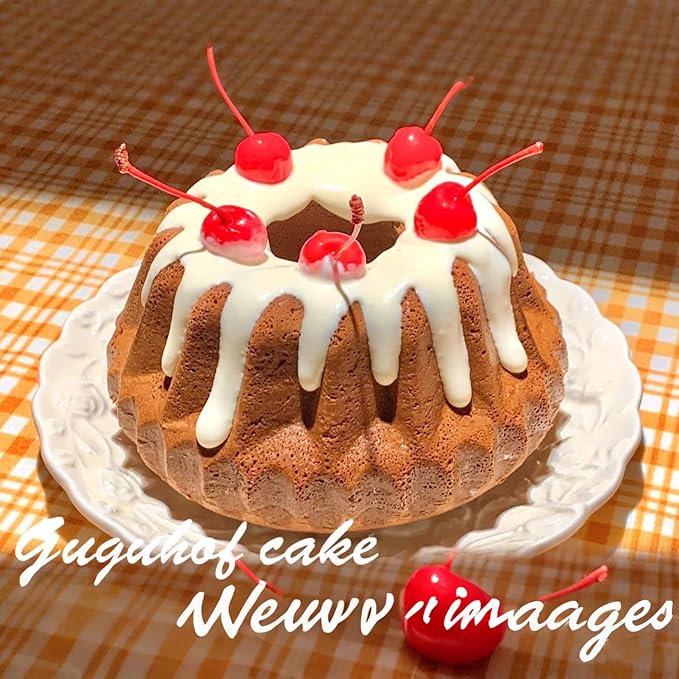 4.5'' Mini Bundt Cake Pan, Carbon Steel Round Fluted Tube Cake Pan, Non-stick Kugelhopf Cake Baking Mold for Cupcake Brownie Pudding (1pc, 4.5'')
