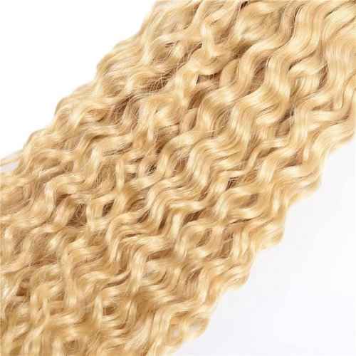 Condescension Human Hair Bundles 20 22 24 Inch Blonde 613 Jerry Curly Bundles Human Hair Unprocessed Brazilian Virgin Quick Weave Hair for Black Women