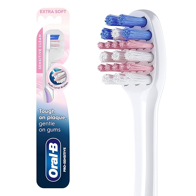 Oral-B Gum Care Sensitive toothbrushes, 1 Count tootbrush Extra Soft, Gentle on Teeth, Gentle on Gums, Extra Soft Tooth Br...