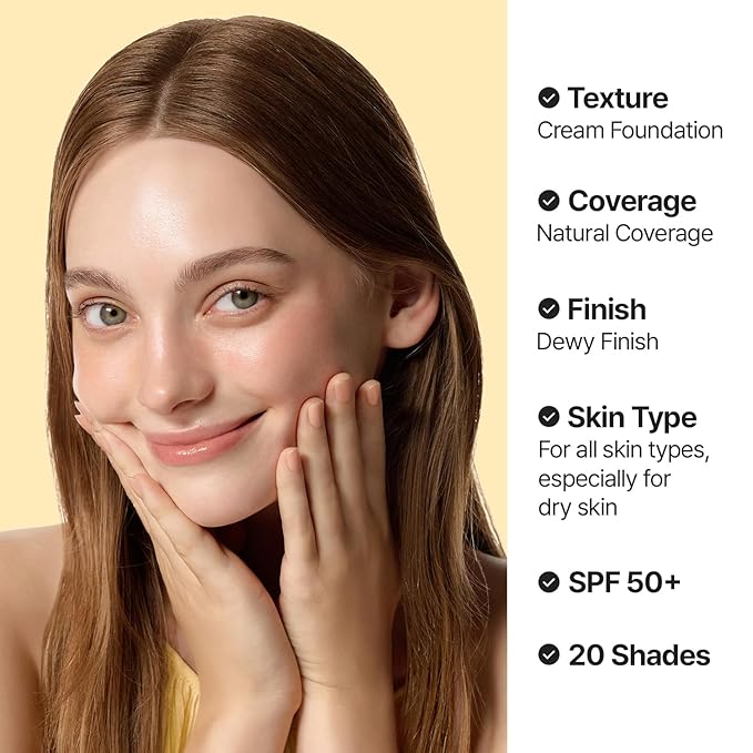 [MINI SIZE] AGE20'S Signature Essence Pact | 33N | Vegan Korean Cushion Foundation | Pack of 1 | Cream Foundation, Dewy & Glow Finish, Natural Coverage, SPF 50+ | 0.15 oz