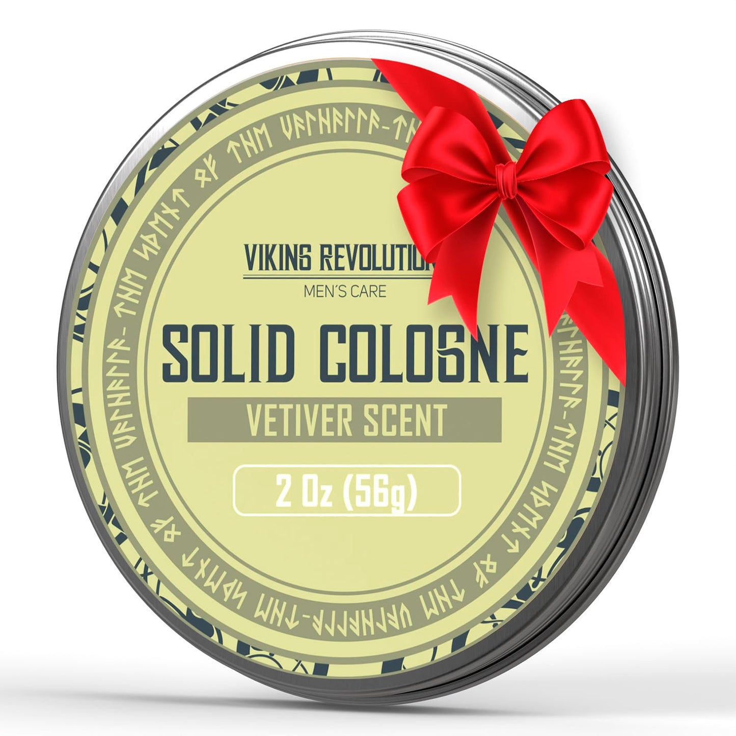 Viking Revolution Vetiver Mens Solid Cologne Men 2 Oz - Men Solid Perfume with Vetiver Cologne for Men - Balm Cologne for Mens Cologne Balm Travel Cologne Wax (1 pack, Vetiver)