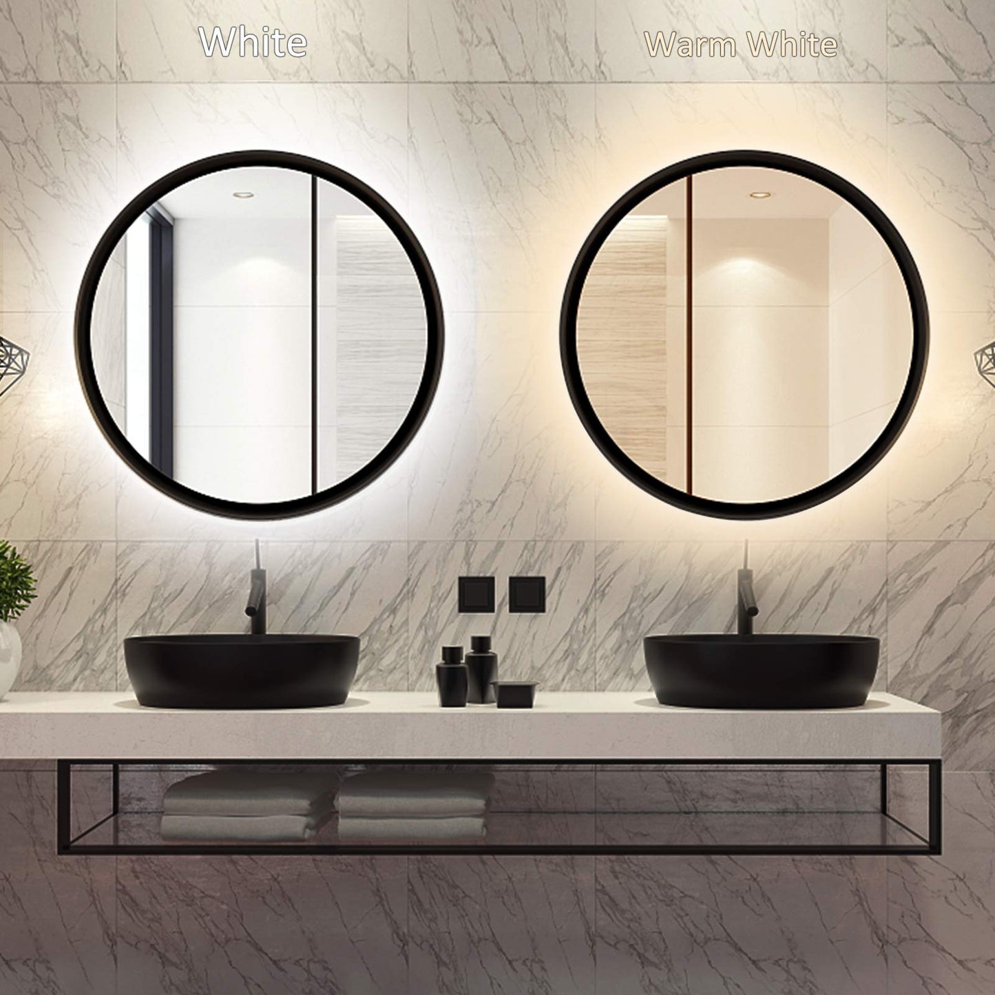 Battery Operated Led Strip Lights - Warm White 3000K, Waterproof, Self-Adhesive, Flexible, Cuttable - 13.2FT for TV, Mirror, Kitchen, Cupboard, Bedroom Decor