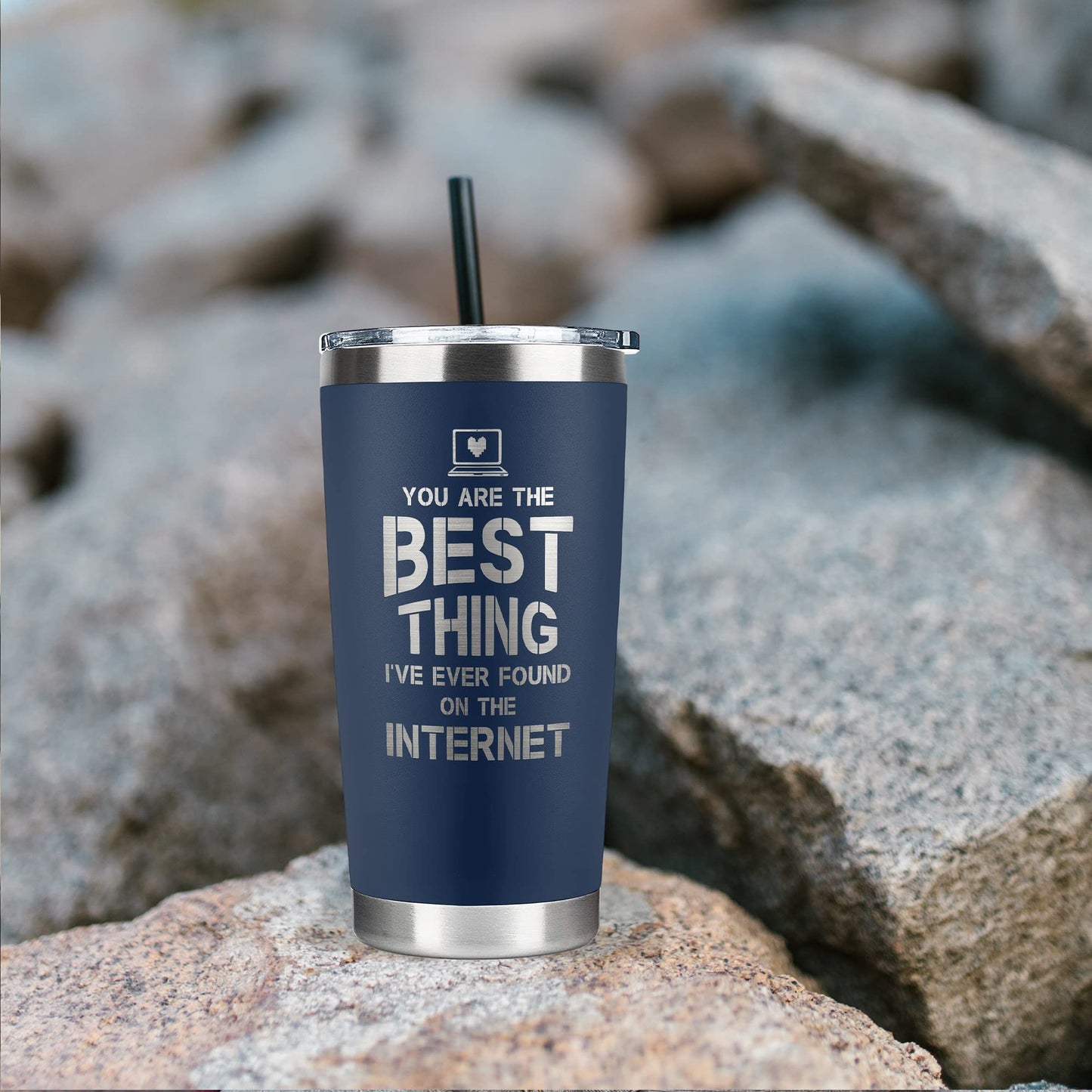 SUCHAGIFT Gifts for Him, Boyfriend, Husband - Boyfriend, Husband Gifts - Anniversary, Valentines, Birthday Gift Ideas for Him - Love Romantic Gift Ideas for Him - 20 Oz Stainless Steel Tumbler