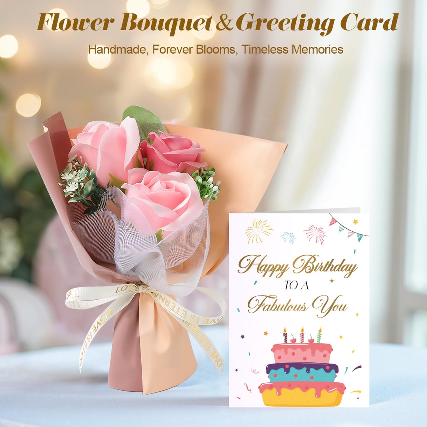 Birthday Gifts for Women, Unique Birthday Gift Basket for Women, Thoughtful and Relaxing Birthday Gifts for Mom, Wife, Sister, Best Friend, Her Self Care Box, Luxury Gift Set (Pink)