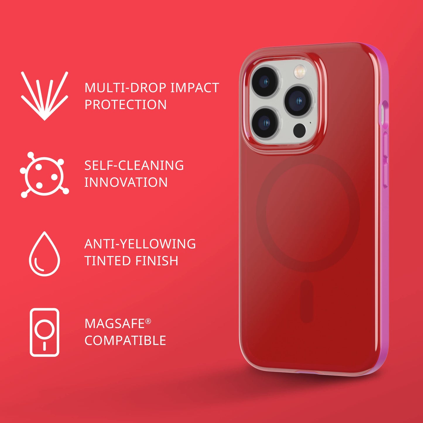 Tech21 Iphone 14 Pro Max Evo Tint Compatible With Magsafe - Shock-Absorbing & Scratch-Resistant Tinted Phone Case With 12Ft Mult