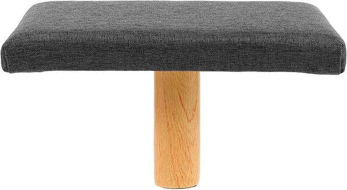 Bench with Cushion for Posture Support Grey Seiza Stool for and Prayer Height Chair Suitable for Users Over Single-Leg Design