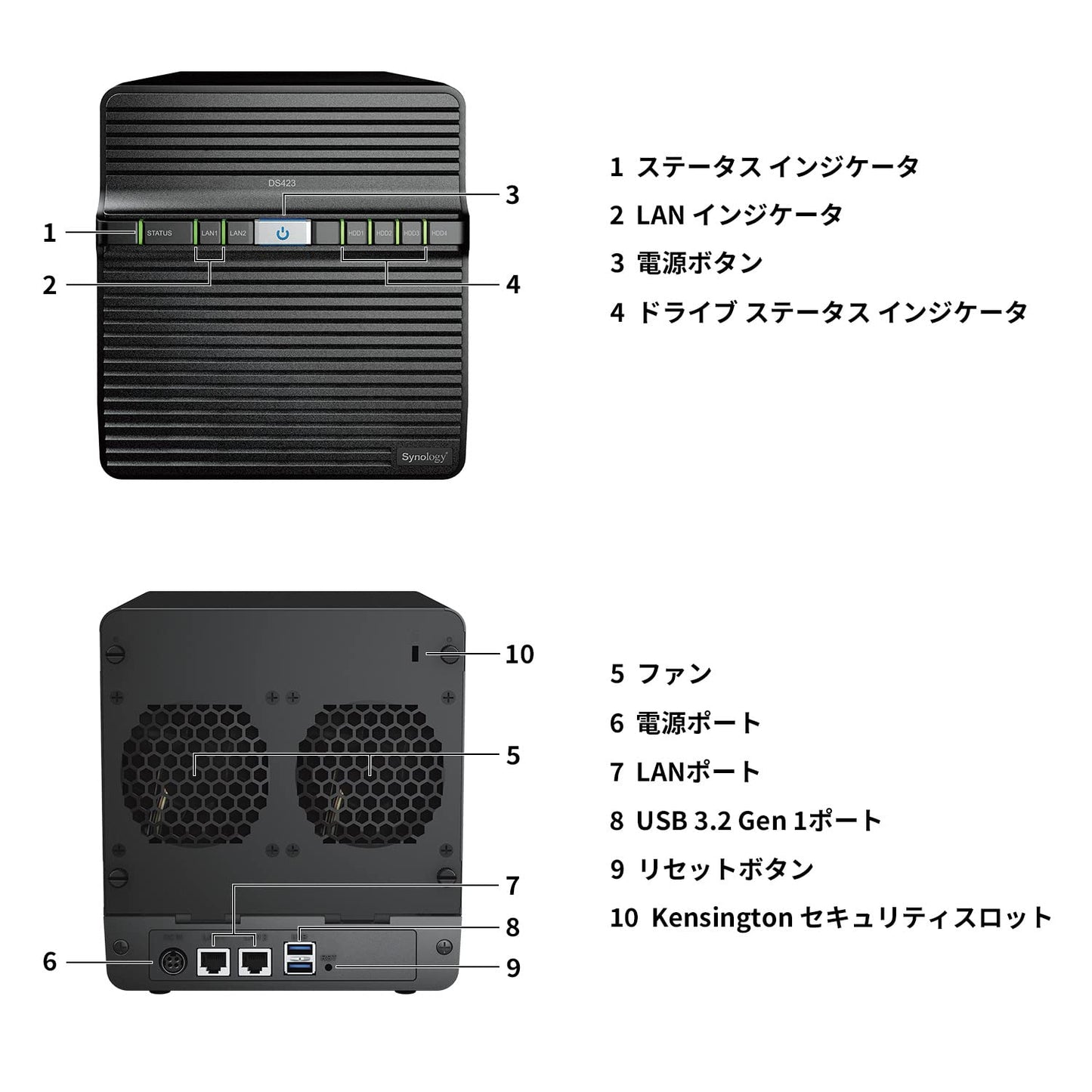 Synology 4-Bay Diskstation Ds423 (Diskless) Black