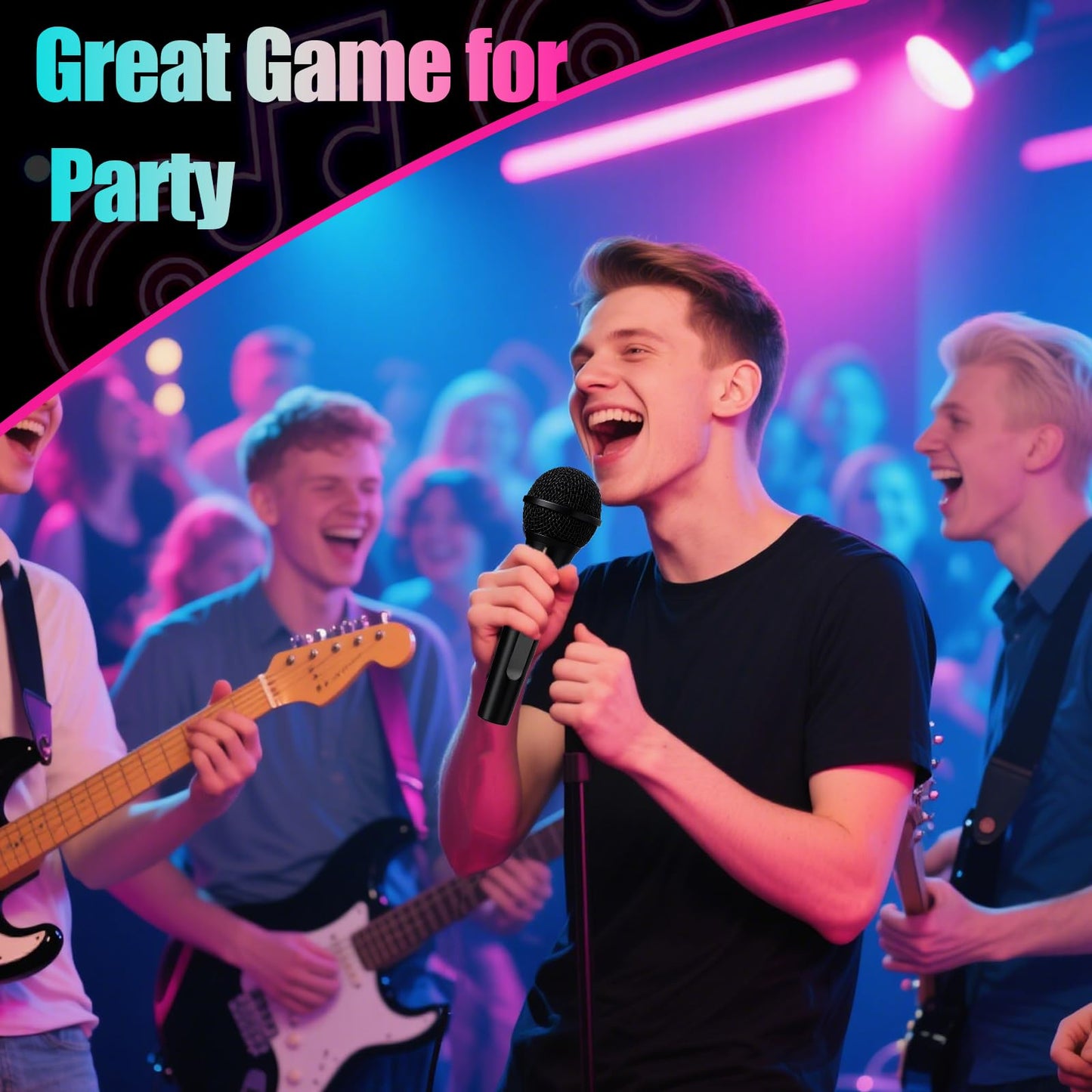 BUSOHA Music Grab Game for Party - 2 in 1 Music Board Toy Design for Bad Singers 125 Cards with 250 Song Lyric and 5 Blank Card for 2-10 Players Gift for Party Music Lovers, Adults and Teens