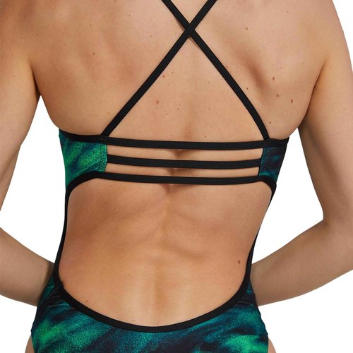 TYR Durafast Elite Trinityfit One-Piece Swimsuit for Women - Athletic Training and Competition Swimwear Designed for Long-Lasting Durability - Chlorine-Proof - Green/Soren, 38