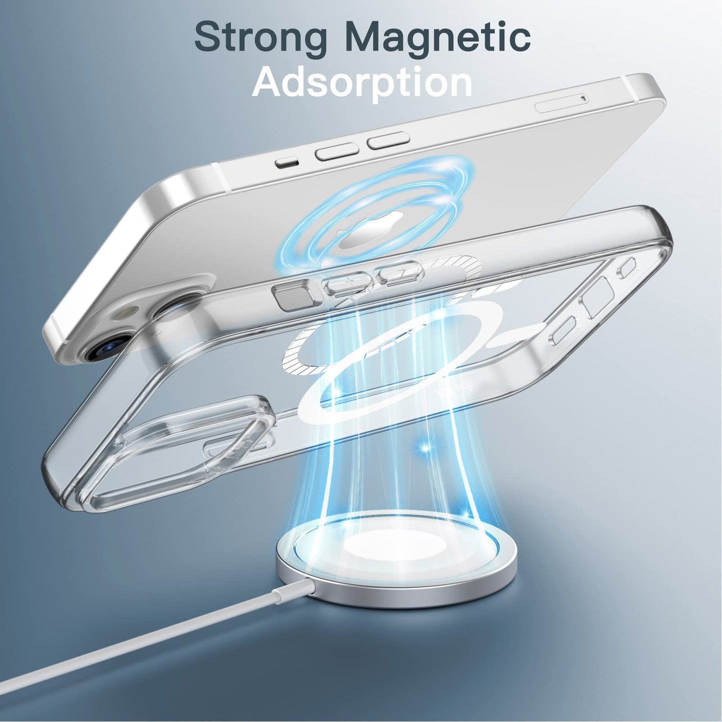 Jetech Magnetic Case For Iphone 14 6.1-Inch Compatible With Magsafe Wireless Charging, Shockproof Phone Bumper Cover, Anti-Scrat
