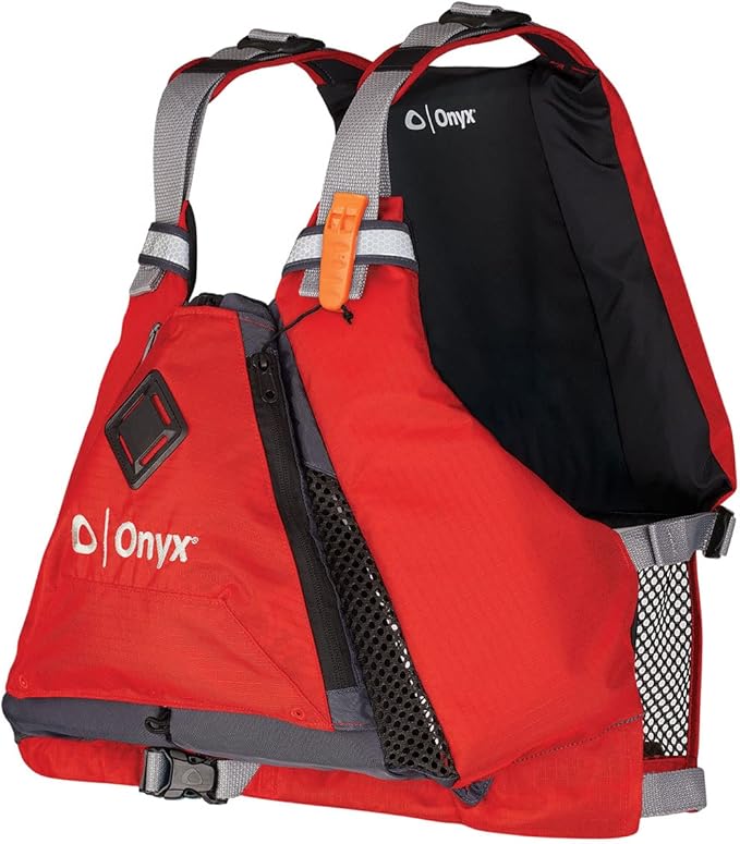 Onyx MoveVent Torsion USCG Approved Paddle Sports Life Jacket, Red, X-Large/XX-Large