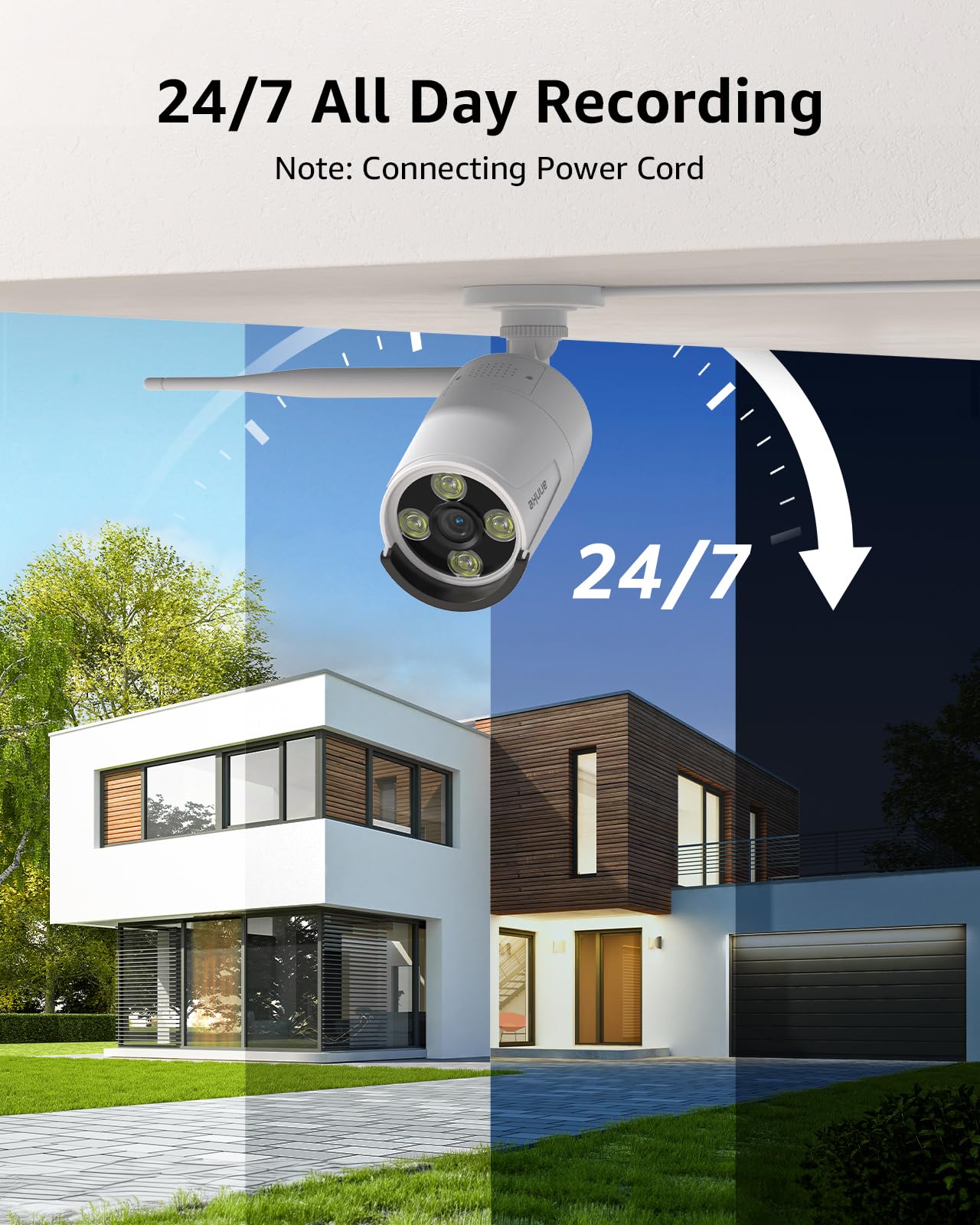 ANNKE 16CH 4K Wireless Security Camera System, Expandable 4K NVR with 4 X 8MP Outdoor Cameras, 1TB HDD, Dual-Band WiFi, Two-Way Talk, Human Detected, 24/7 All-Day Recording, IP66 Weatherproof, Alexa