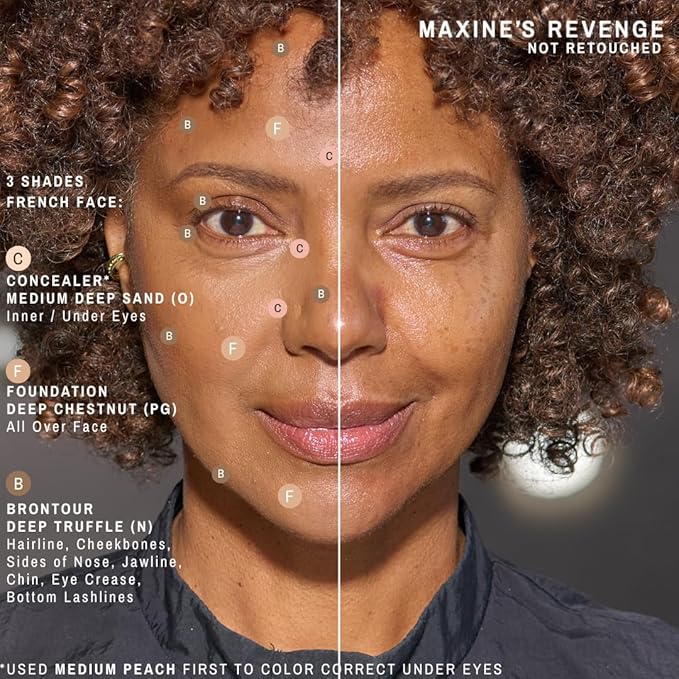 Maxine's Revenge FRENCH FACE CONCEALER | Hydrating & Blurring for Eyes + Face (Deep Truffle)