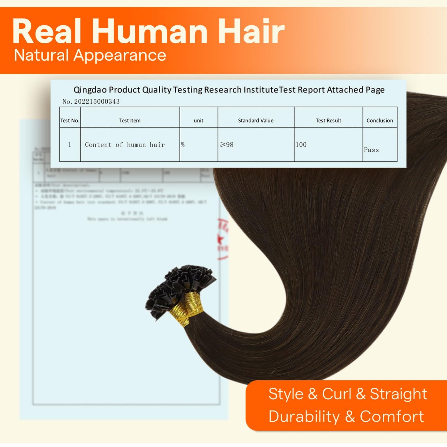 Full Shine Long Ktip Human Hair Extensions Color 2 Dark Brown K Tip Hair Extensions Human Hair 24 Inch Keratin Bond Extensions 5