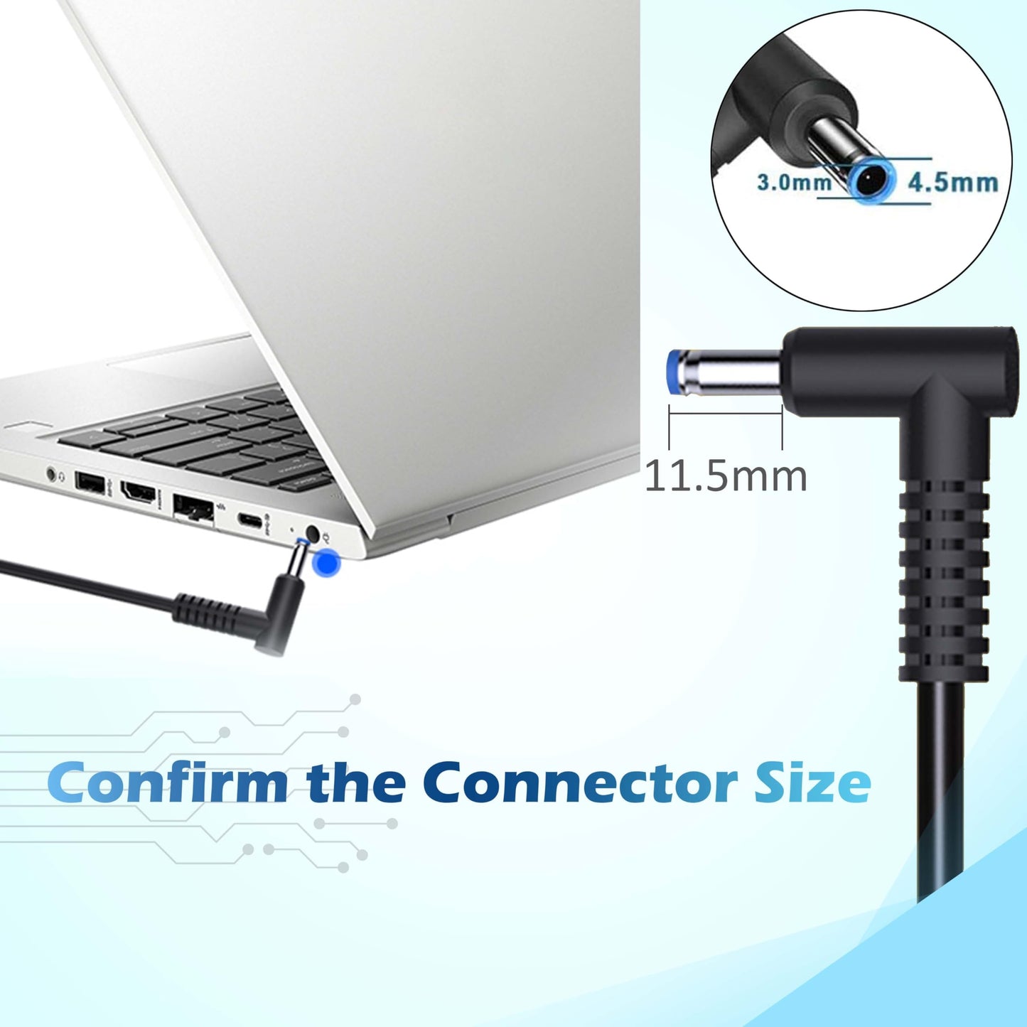Ruiqiu 65W Ac Adapter Laptop Charger Compatible With Hp Envy 13 15 17 15T 15M 17M X360 15-1039Wm 15-1033Wm 15-1010Dx 15-W237Cl 1