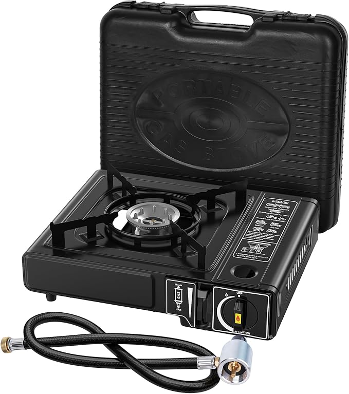 7800 BTU Dual Fuel Camp Stove, Butane or Propane Portable Stove for Camping, Lightweight Portable Camping Stove, Propane A...