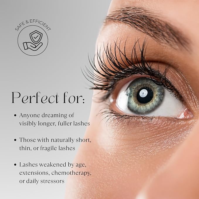 Eyelash Serum – Lash Enhancing & Conditioning Formula with Botanical Ingredients for the Appearance of Fuller, Shinier & Healthier-Looking Lashes – Nourishing Lash Care, 3ml