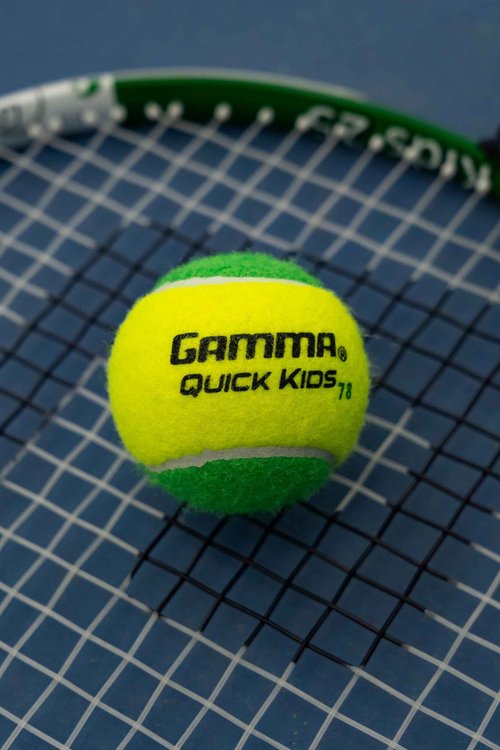 GAMMA Quick Kids 78 Training Tennis Balls for Kids & Beginners, Low-Compression Core Reduces Speed & Bounce, Great for Tennis Practice, USTA & ITF Approved for 10 & Under Tournaments, Box of 48