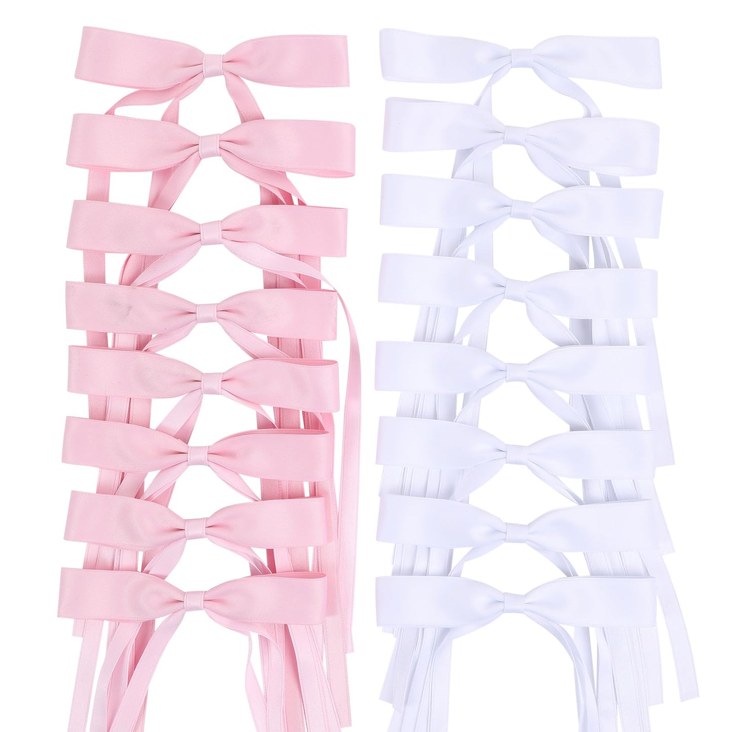 WORTL Hair Bows Clips Coquette Ribbon Bowknot with Long Tail Princess Hair Bows French Barrettes Hair Accessories for Women Girl