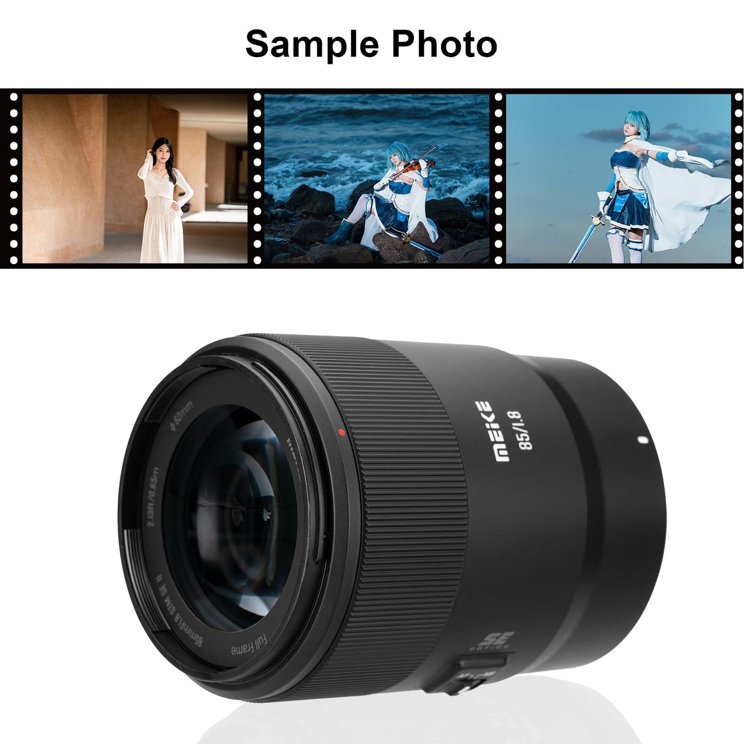 Meike 85mm f1.8 SE II Full Frame STM High Resolution 8K Auto Focus Medium-telephoto Lens Fixed Prime Portrait Lenses for Nikon Z Mount Mirrorless Cameras Z5 Z6 Z7 Z6II Z7II Z8 Z9 Z30 Z50 Z fc