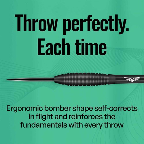 Shot! Darts Zen Kensho Steel Tip Dart Set | 90% Tungsten Barrels | Center Balanced Bomber Shape | Onyx Black Titanium Coated | Handcrafted Pro Darts | Metal Tip Bar Darts | Made in New Zealand