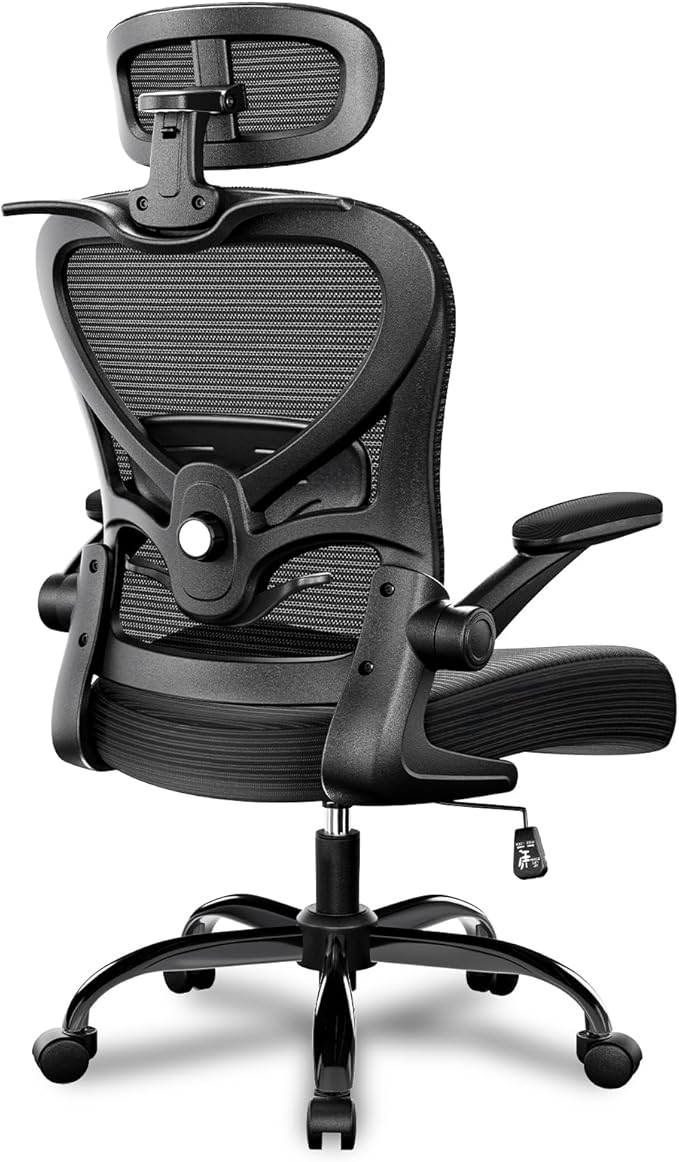 Freepub Ergonomic Office Chair with Headrest 3D, Mesh Office Desk Chair with Adjustable Lumbar Support, Computer Chair wit...