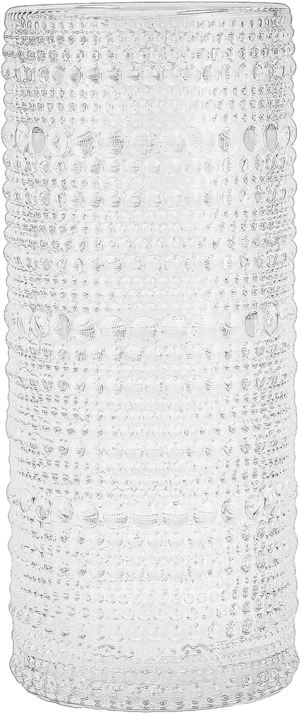 Fortessa Jupiter Hobnail Glass, 11 Ounce Collins/High Ball (Set of 2), Clear