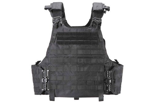 Lancer Tactical Quick Release Medium/Large Airsoft Vest Pouch (Large, Black)