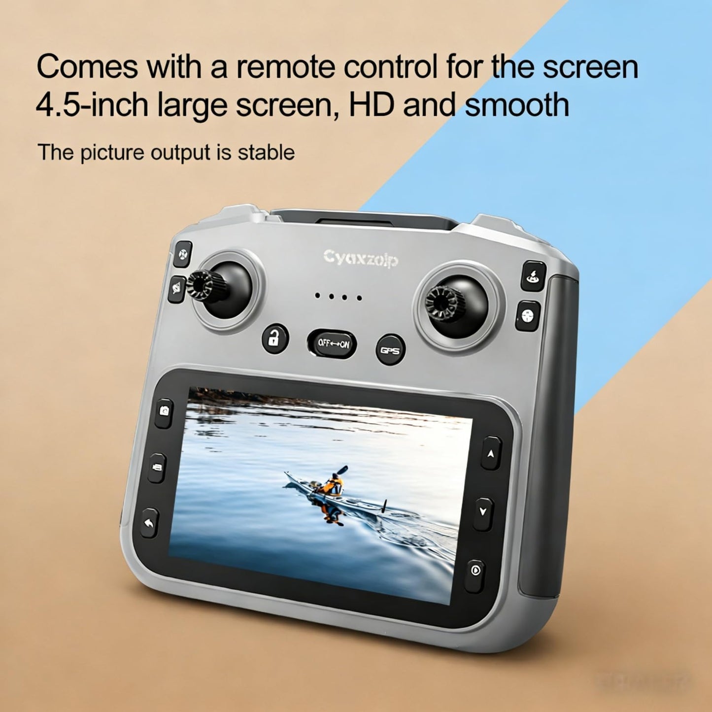 Drones with Camera for Adults 4k, GPS drone with 4.5'' LCD Remote,2026 Upgraded outdoor 360° Obstacle Avoidance, Brushless Motor, 5G WiFi, Auto Return,3 Batteries Ideal Gift (Black)