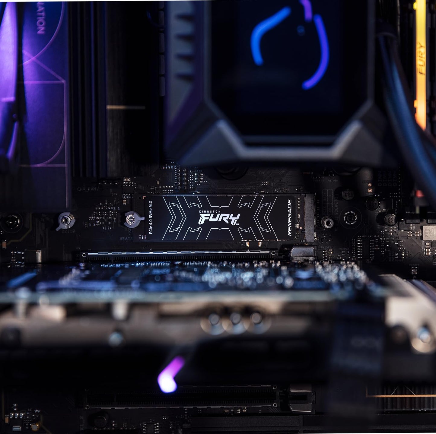 Kingston Fury Renegade 500Gb Pcie Gen 4.0 Nvme M.2 Internal Gaming Ssd | Up To 7300 Mb/S | Graphene Heat Spreader | 3D Tlc Nand