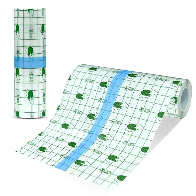 Second Skin Tattoo Cover Tattoo Aftercare Bandage Transparent and Waterproof for Medium and Large Tattoos Initial Healing (Roll 6 in x 4.4 yd)