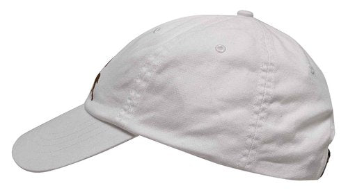 POLO RALPH LAUREN Men`s Embroidered Chino Baseball Cap with Leather Strap (White (Polo Players), One Size)