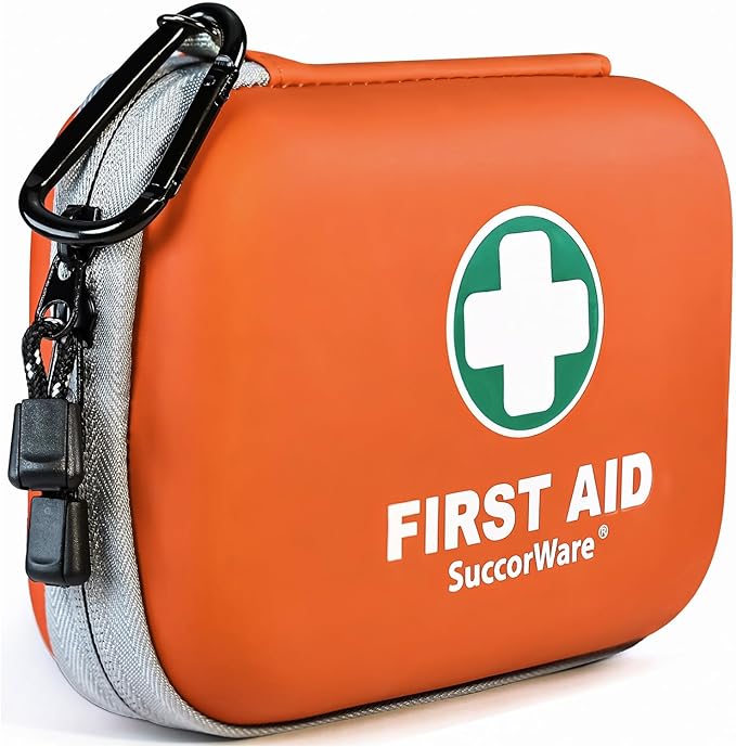 SuccorWare 150 Pieces Mini First Aid Kit - Small Medical Kit with Hard Shell - Emergency First Aid Kit for Car, Travel, Ho...