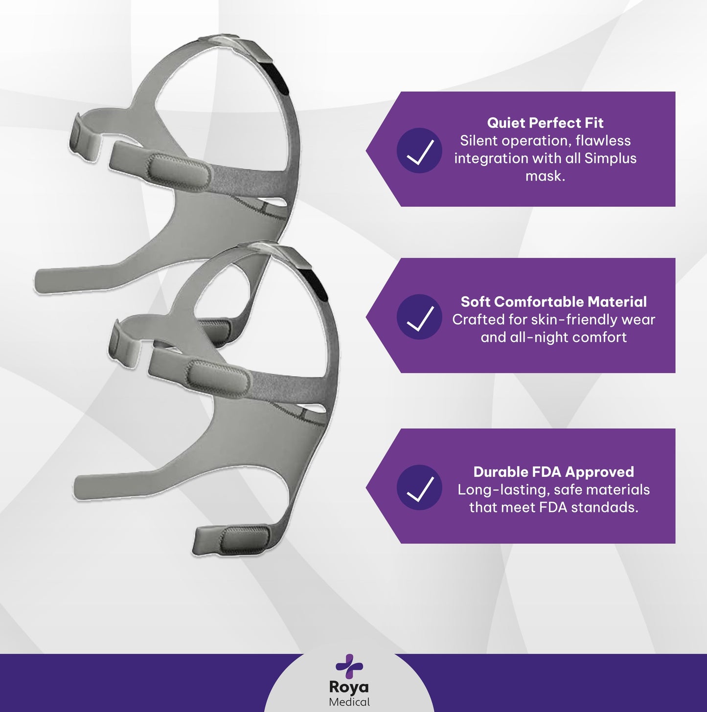 Simplus Replacement Head Piece Roya Medical, Pack of 2