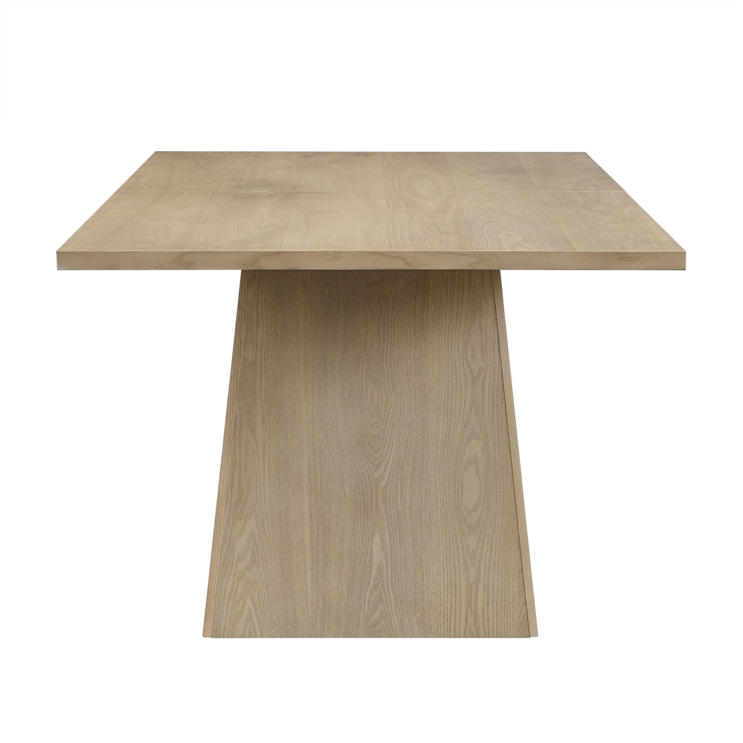 Christopher Knight Home Coadz 82 inch Wooden Dining Table, Modern Rectangular Kitchen Dinner Table for 6-8 People, Pedestal Wooden Dining Furniture for Kitchen Office Conference Room, Light Natural