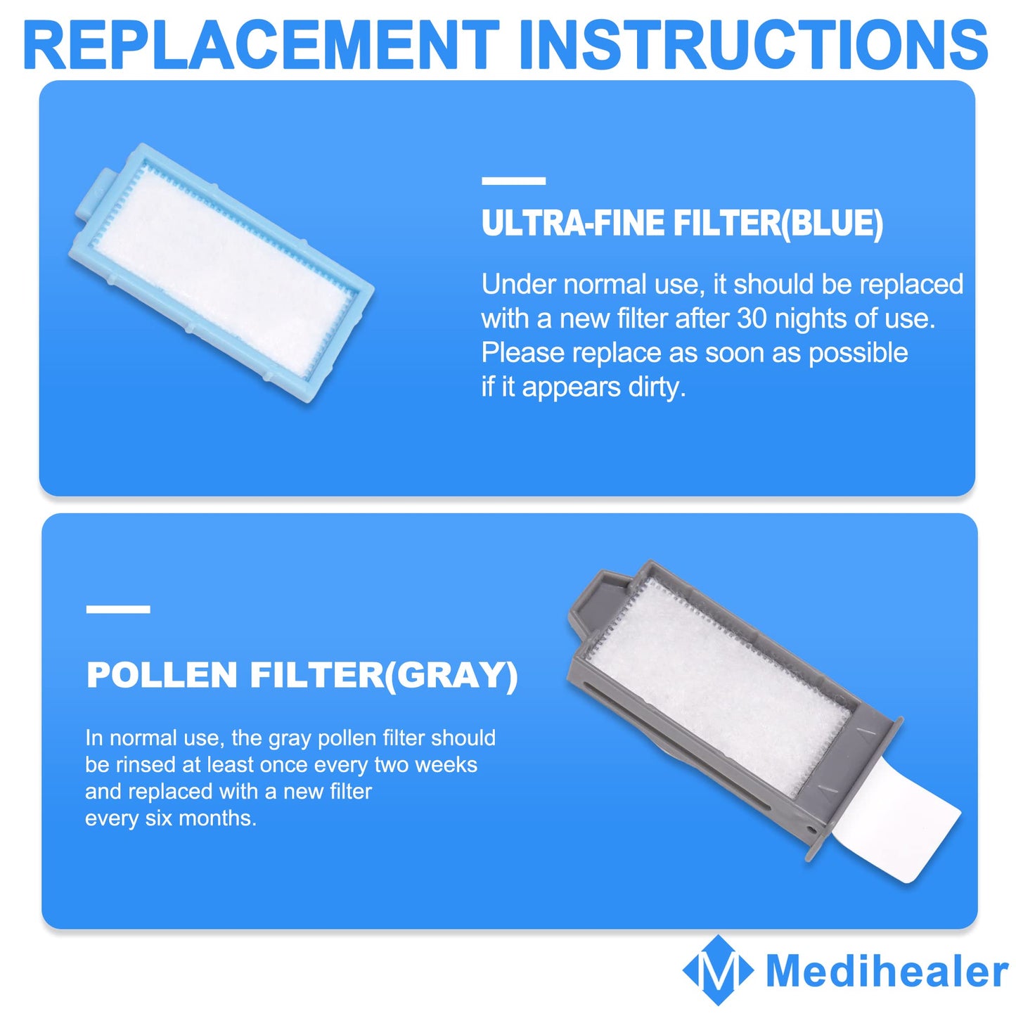 26PCS CPAP Filter Compatible with Dreamstation 2: Includes 20PCS Ultra-Fine & 6PCS Pollen Filter,Replacement for Dreamstation 2,Medihealer Premium CPAP Supplies.