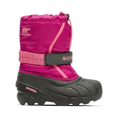 SOREL Children's Flurry Boot - Deep Blush, Tropic Pink - 9