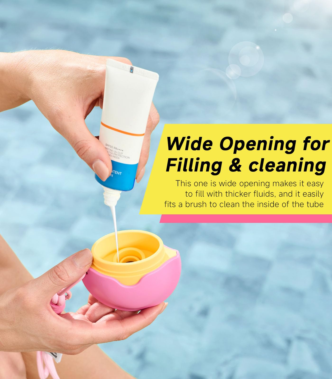 KYHDIYA Sunscreen Applicator,Roll-On Sunscreen Applicator for Kids & Adults-Easy Apply Sun Screen Roller Applicator for Mess-Fre