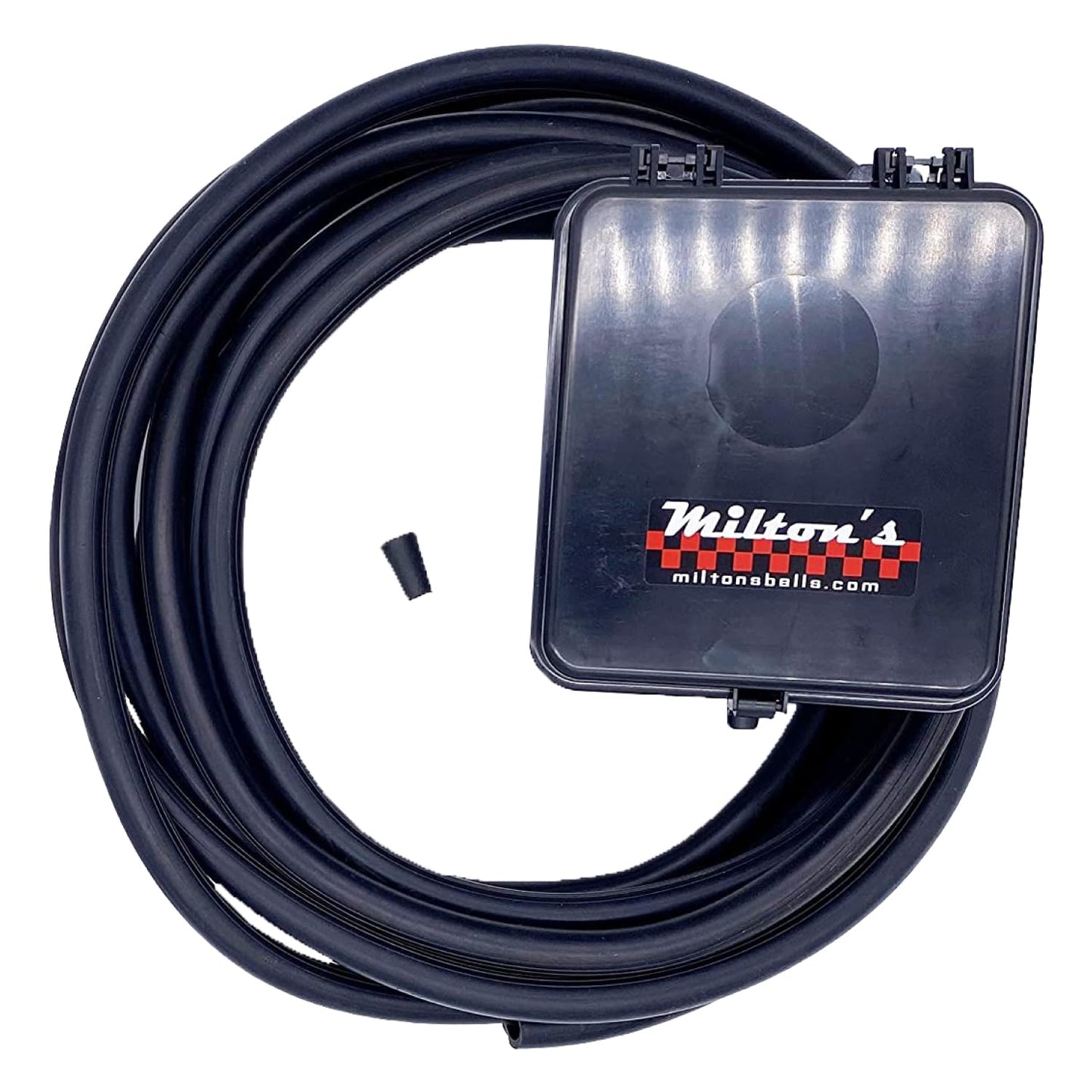 Milton’s Bells Long-Range Driveway Alarm - Dual Wireless Chimes Kit, with 25’ Hose, Transmitter and Two Volume Control Chimes