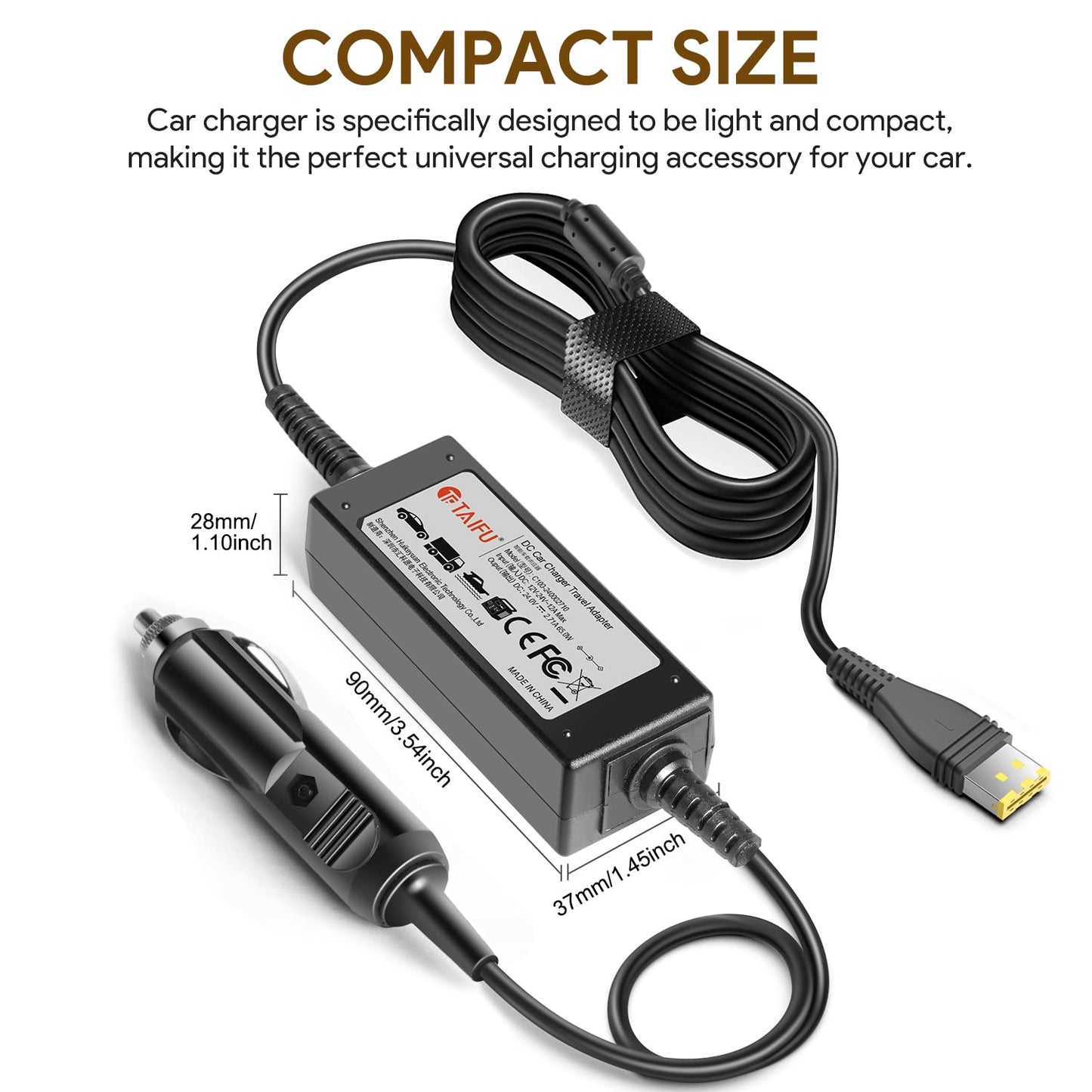 Resmed AirSense 11 DC Converter, TAIFU DC Adapter 12V-24V Car Charger for Resmed Airsense 11 Supplies 65W ResMed AirSense 11 AutoSet Elite CPAP Air11 39205 E1399 CPAP Machines Power Supply Cord