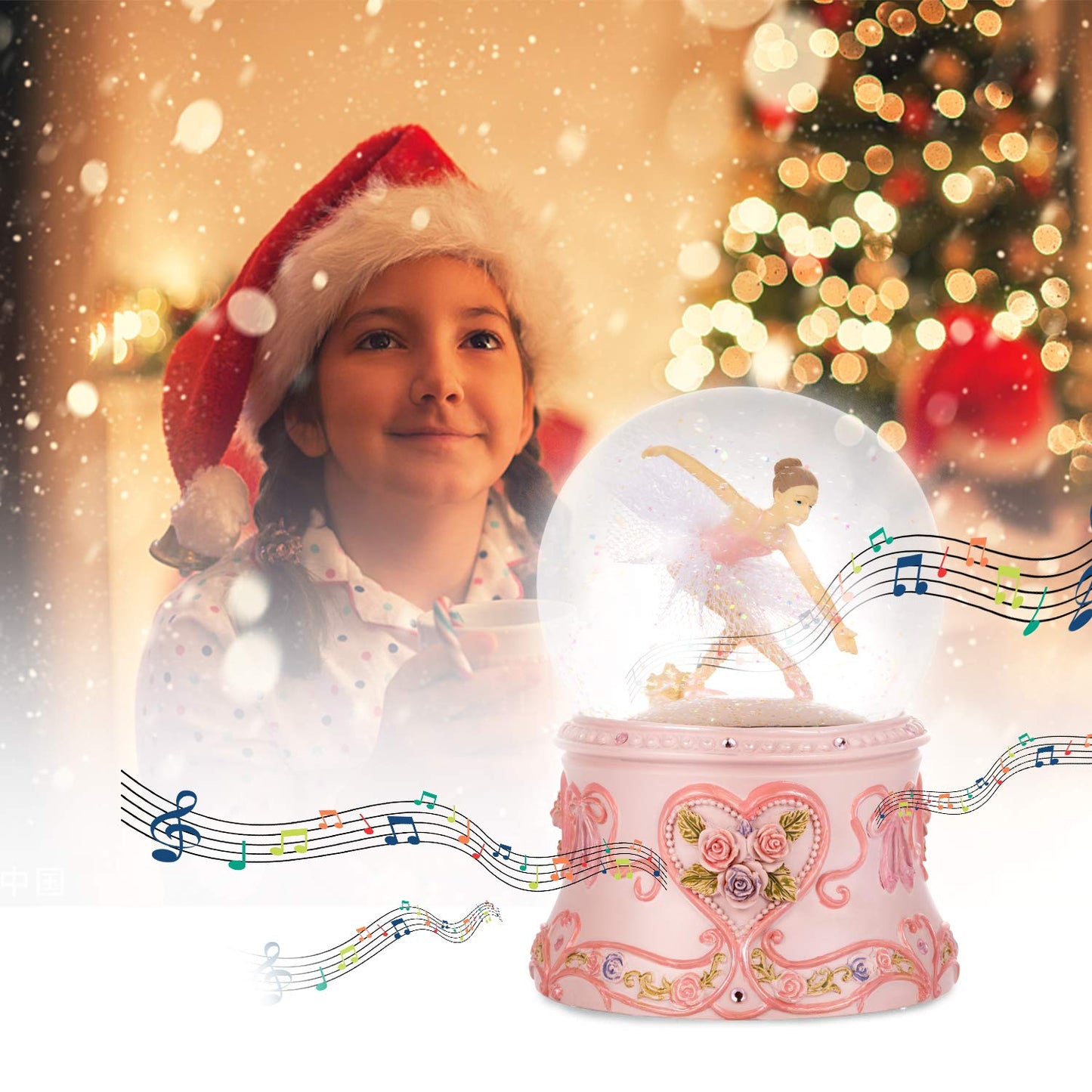 Septwonder Ballerina Snow Globe, Snowglobe for Wife, Daughter, Granny and Granddaugther (Swan Lake)