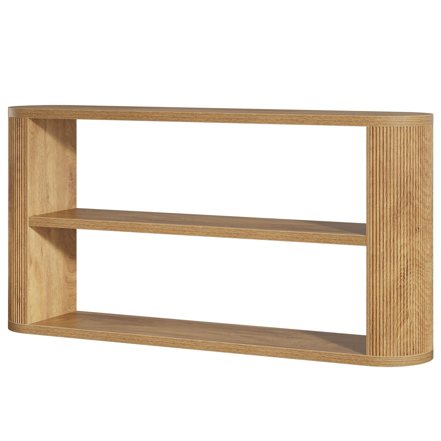 Tribesigns 63-Inch Console Table, Farmhouse Entryway Table with 3-Tier Open Shelves, Narrow Wooden Behind The Couch for Entryway, Living Room, Hallway