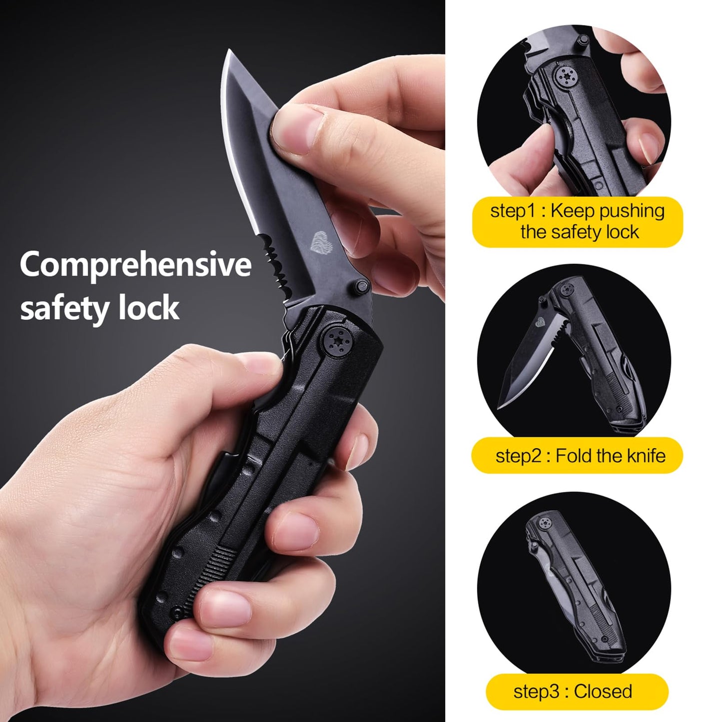 Unutes 14 in 1 Multitool Pocket Knife for Men, Tactical Multi-Tool Plier 9-in-1 screwdriver set with Nylon Sheath for Survival, Camping, Gifts for Dad, Husband